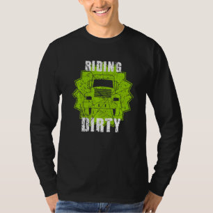 Camiseta Camión Sonriente Basura Latas Sucias Día de Recicl