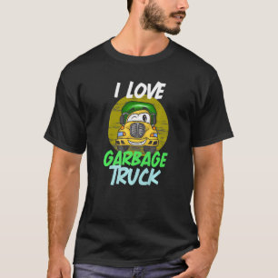 Camiseta Camión sonriente de basura Ama el día del reciclaj