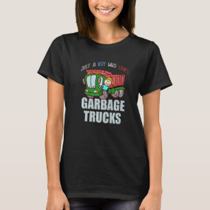 Camiseta Camión sonriente de basura Ama el día del reciclaj
