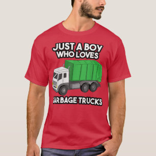 Camiseta Camión sonriente de basura Ama el día del reciclaj