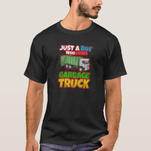 Camiseta Camión sonriente de basura Ama el día del reciclaj