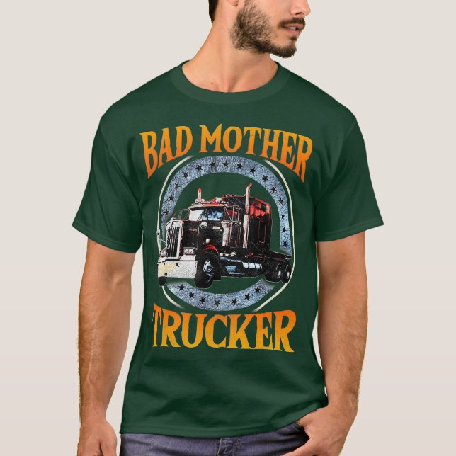 Camiseta Camión Tractor Trailer Truck 18 Ruedas (Anverso)