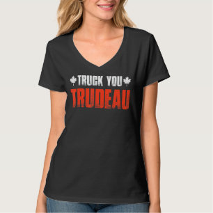 Camiseta Camión Trudeau Retro Camión de apoyo a Freedom Co