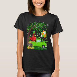 Camiseta Camión Verde Divertido Trébol Hoja Cardenal San Pa