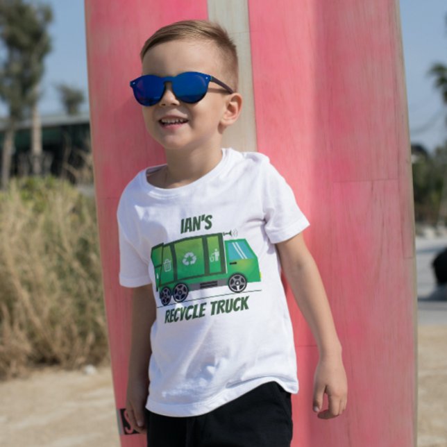 Camiseta Camión verde lindo niños de cualquier edad (Subido por el creador)