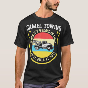 Camiseta Camión vintage de remolque de humor para camellos