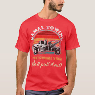 Camiseta Camión vintage de remolque de humor para camellos