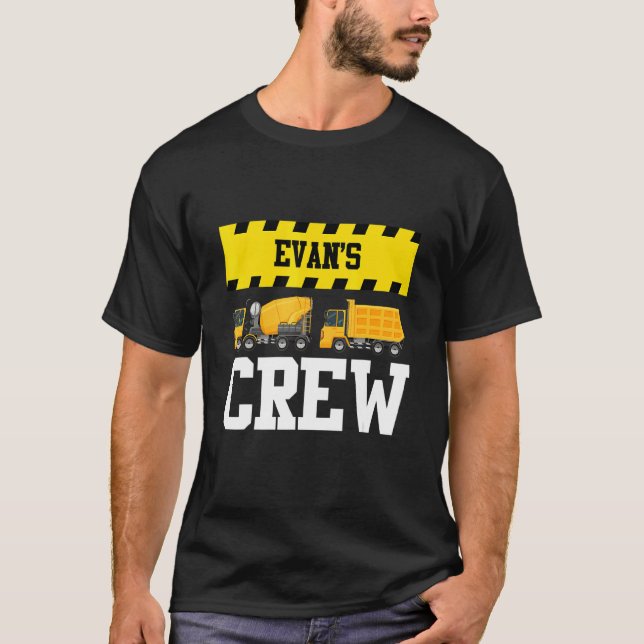 Camiseta Camión volcado de camión de la tripulación de Evan (Anverso)