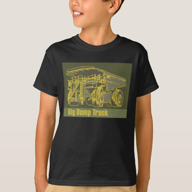 Camiseta Camión volquete grande (Anverso)