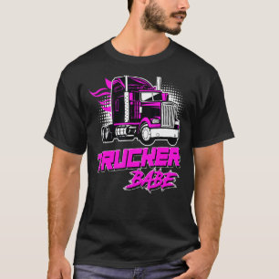 Camiseta Camionera Babe Conductora de Camión Mujeres Conduc
