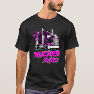 Camiseta Camionera Babe Conductora de Camión Mujeres Conduc