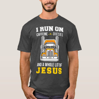 Camiseta Camionera Cafeína Diesel Camión Jesús Camiones
