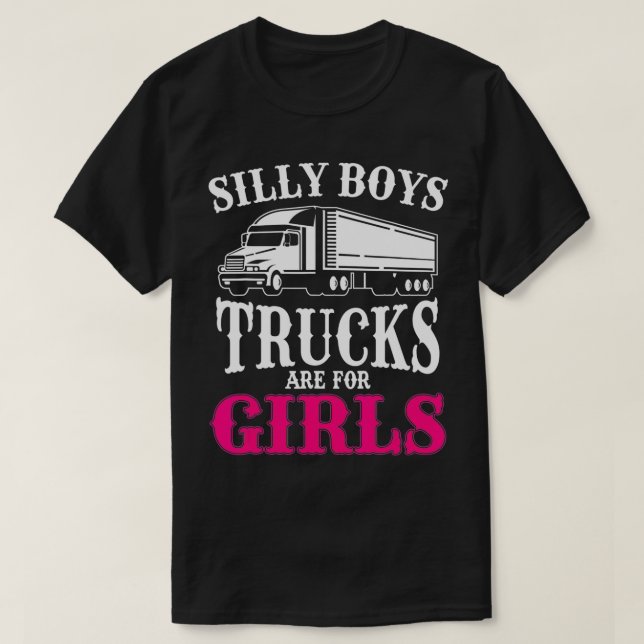 Camiseta Camionera Chica divertida camionera (Diseño del anverso)