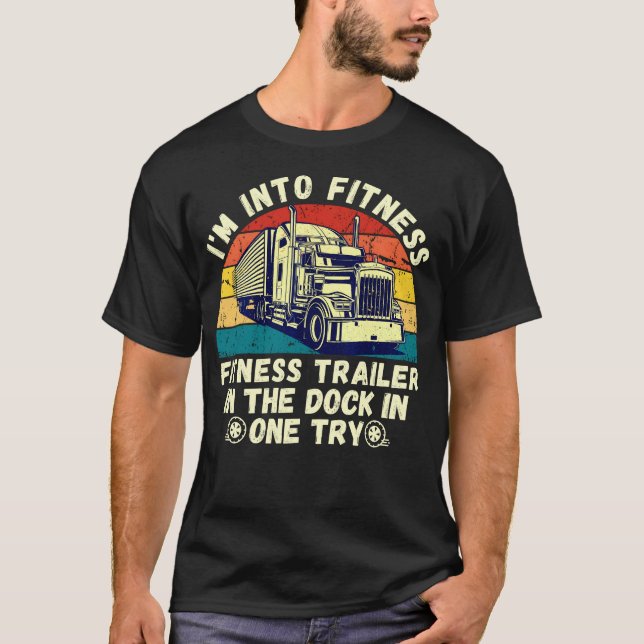 Camiseta Camionera De Arte Para Hombres Papás Conductoras D (Anverso)
