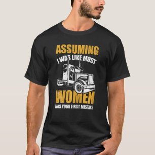 Camiseta Camionera de camiones Big Semi para mujeres