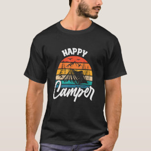 Camiseta Camionera de camping feliz retro