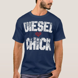 Camiseta Camionera de    motocicletas de diesel para mujere