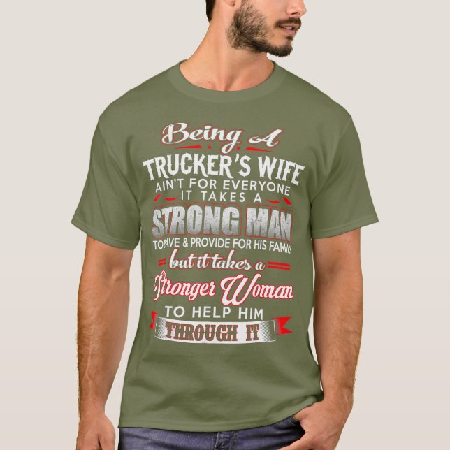 Camiseta Camionera Esposa Para Camioneros Mujer (Anverso)