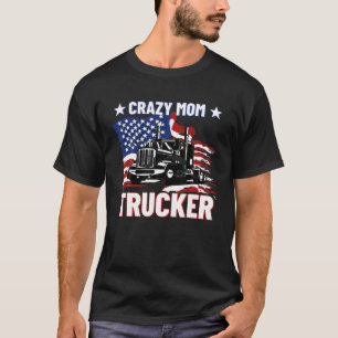 Camiseta Camionera Madre Camionera divertida estadounidense