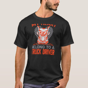 Camiseta Camionera Mujer Mujer Esposa Camión Camión Camión 