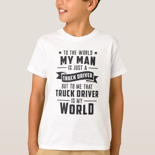 Camiseta Camioneras Esposa Mi Hombre Es Sólo Un Amor De Cam (Anverso)