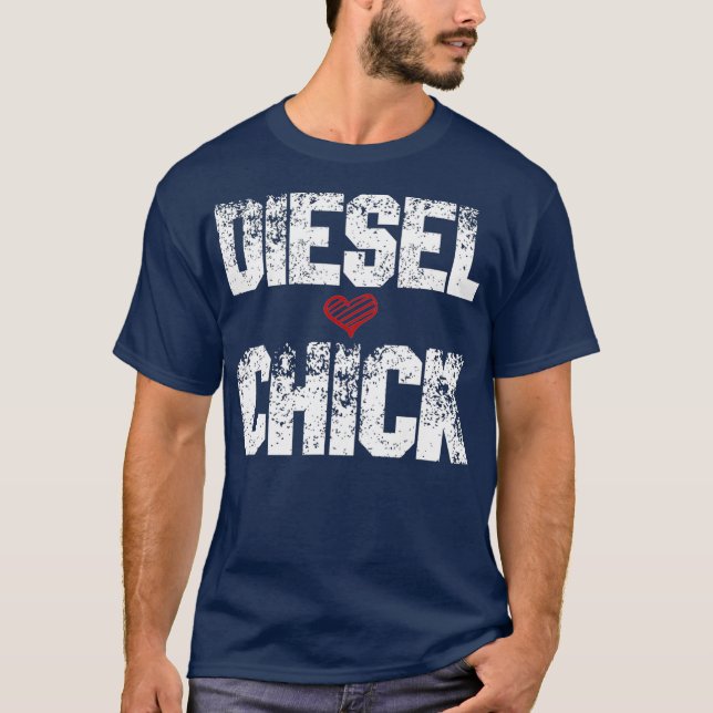 Camiseta Camioneras para motociclistas diesel (Anverso)