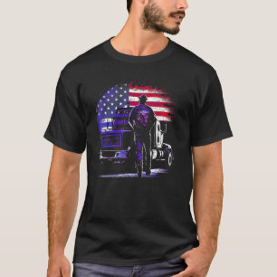 Camiseta camionero americano Big Rigs Diesel Truck Driver 1