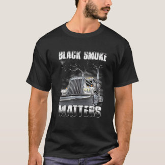 Camiseta Camionero Bla ck Smoke Mat ter Truck Conductor T S