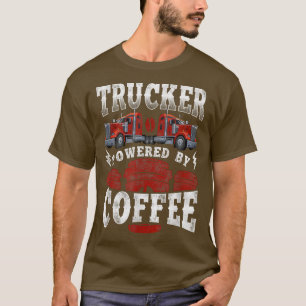 Camiseta Camionero Camión Coffee Camión Vintage Powere