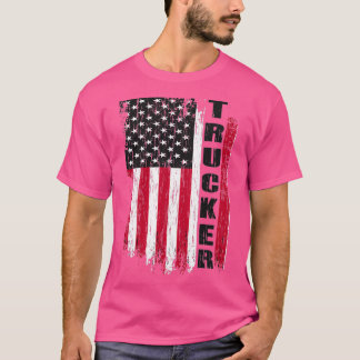 Camiseta Camionero camionero camionero de bandera estadouni