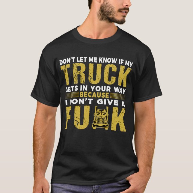 Camiseta Camionero Camionero Camionero Diciendo Big Rig (Anverso)