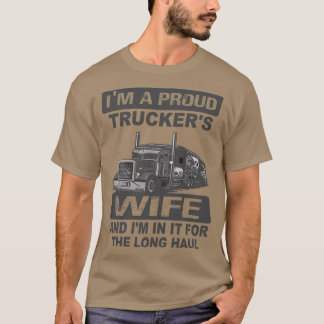 Camiseta Camionero Camionero Soy Una Esposa Orgullosa Camio