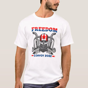 Camiseta Camionero canadiense bandera de Canadá convoy de l