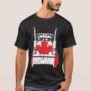 Camiseta Camionero canadiense de bandera