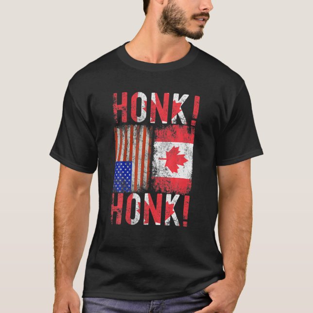 Camiseta Camionero canadiense de convoy por la libertad Hon (Anverso)