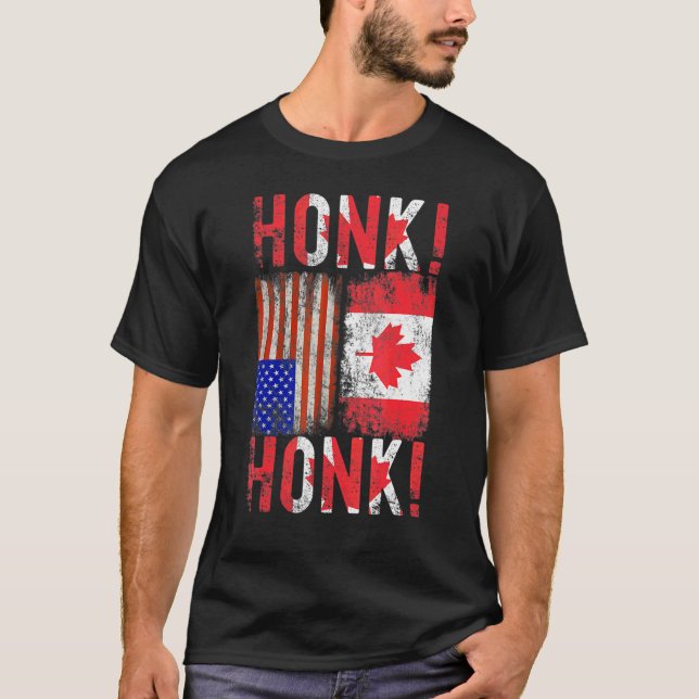 Camiseta Camionero canadiense de convoy por la libertad Hon (Anverso)