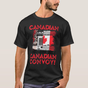 Camiseta Camionero canadiense Freedom Convoy Truck Print M