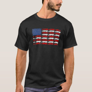 Camiseta Camionero Conductor De Camión Americano Bandera De