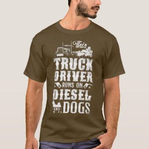 Camiseta Camionero Conductor De Camión Perro Vintage Este C