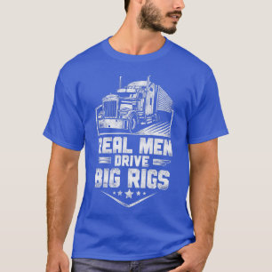 Camiseta Camionero Conductor de Camión Vintage Hombres Real