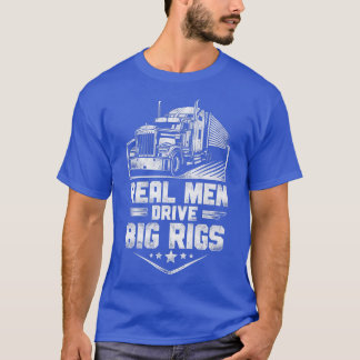 Camiseta Camionero Conductor de Camión Vintage Hombres Real