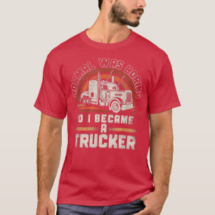 Camiseta Camionero Conductor De Camión Vintage Retro Normal