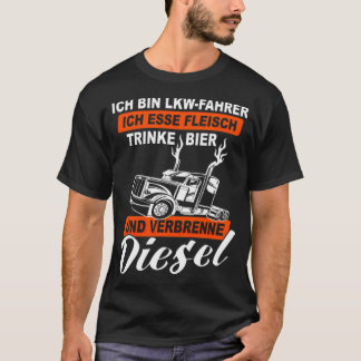 Camiseta camionero conductor profesional de camiones camion