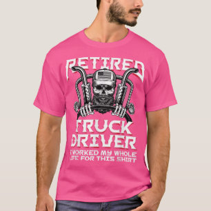 Camiseta Camionero de Camión Retirado Diesel Semi Rig Retir