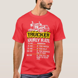 Camiseta Camionero de camiones de transporte por hora