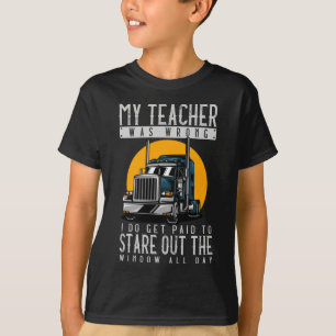 Camiseta Camionero de Chiste de la ventana de salida de la