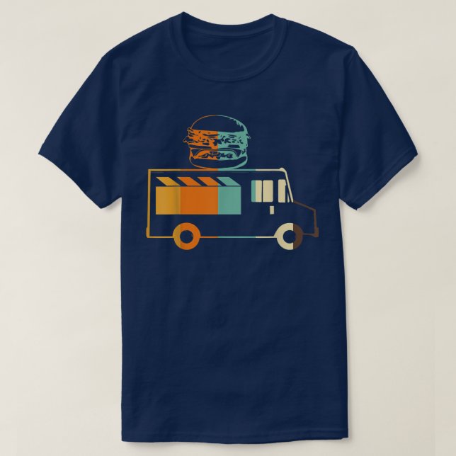 Camiseta Camionero de comida rápida Retro Burger Street Foo (Diseño del anverso)