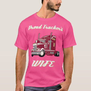 Camiseta Camionero de la esposa de un camionero retro vinta
