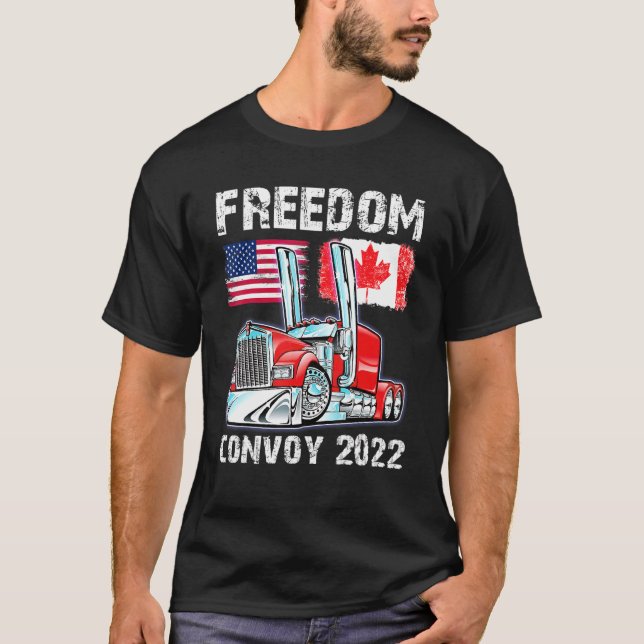 Camiseta Camionero de la Libertad 2022 en Canadá y Estados  (Anverso)