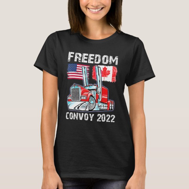 Camiseta Camionero de la Libertad 2022 en Canadá y Estados  (Anverso)